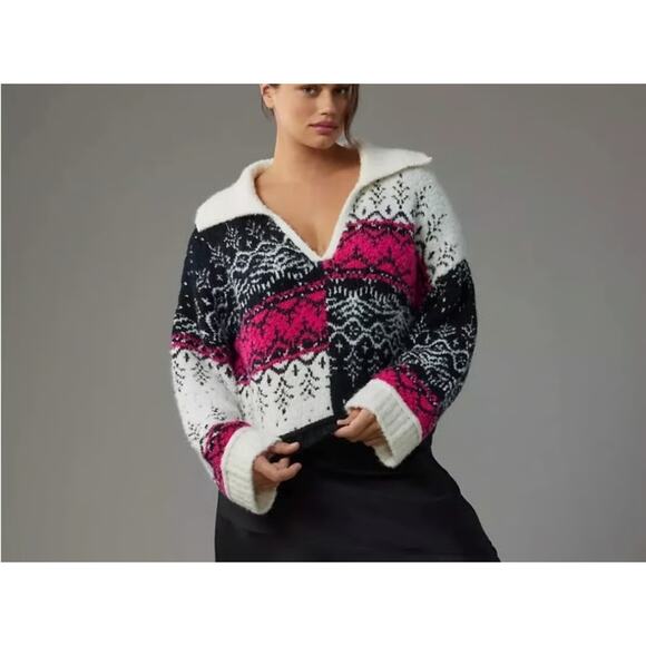 Anthropologie Pilcro Collar Sweater Size S - Picture 1 of 6